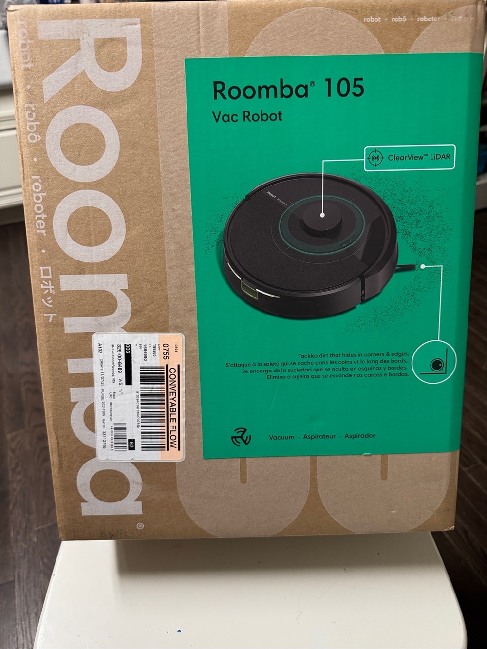 iRobot Roomba 105 Robot Vacuum - Black